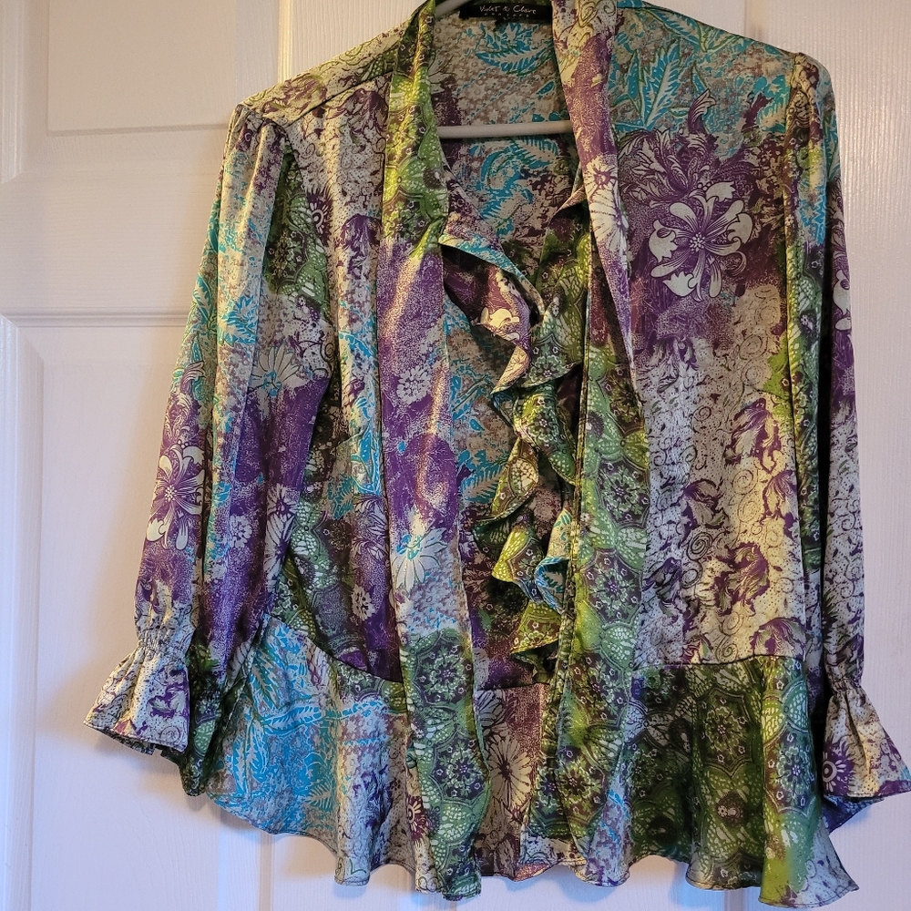Violet & Claire colourful blouse